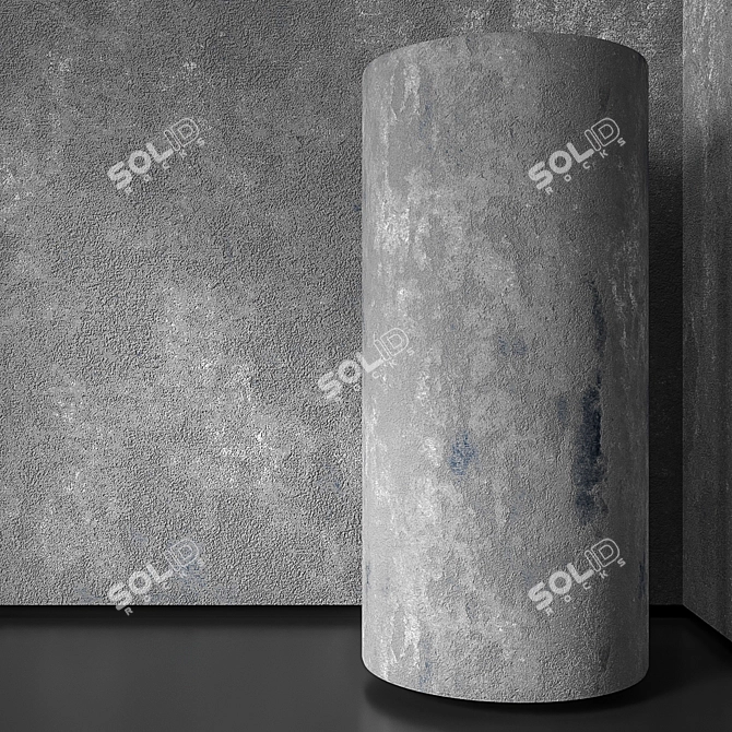 Seamless Decorative Plaster 3D model image 2