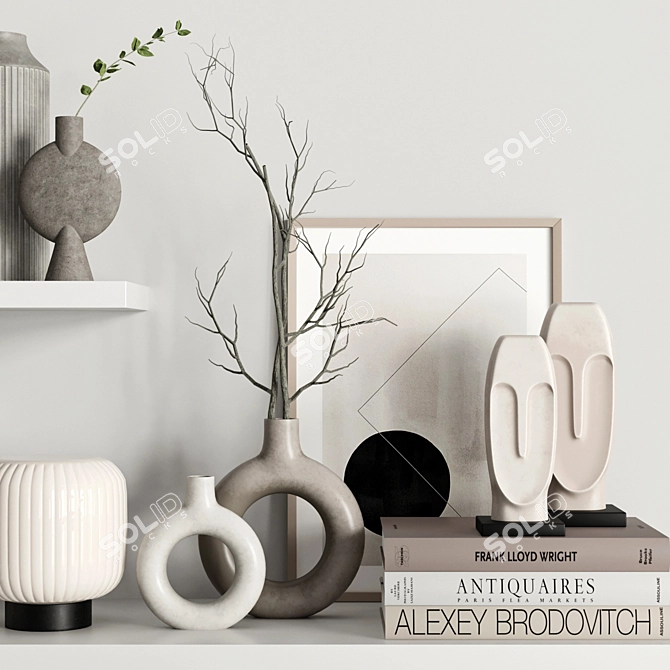 Elegant Decor Set | High Quality & Versatile 3D model image 5