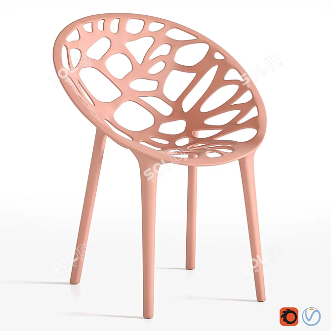 Modern Ores Armchair: Organic Design 3D model image 5