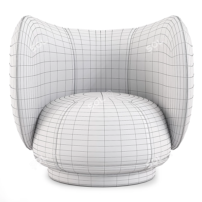 Modern Comfort: Rico Swivel Lounge Chair 3D model image 4