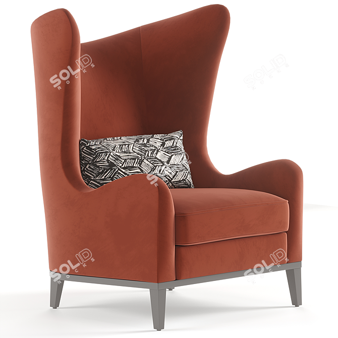 Monroe Elegance Armchair: Timeless Comfort in Your Home 3D model image 2