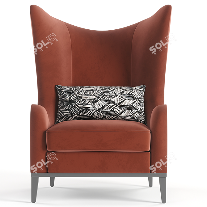 Monroe Elegance Armchair: Timeless Comfort in Your Home 3D model image 3