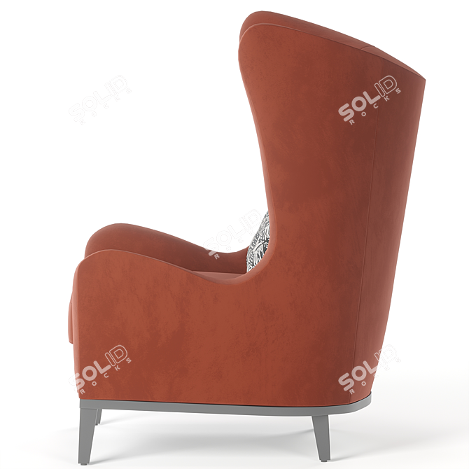 Monroe Elegance Armchair: Timeless Comfort in Your Home 3D model image 6