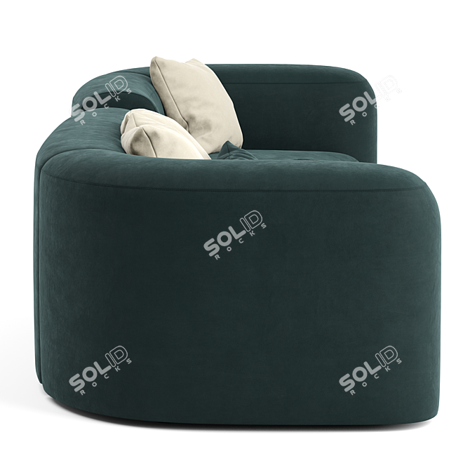 Baxter Clara: Stylish & Modular Sofa 3D model image 2
