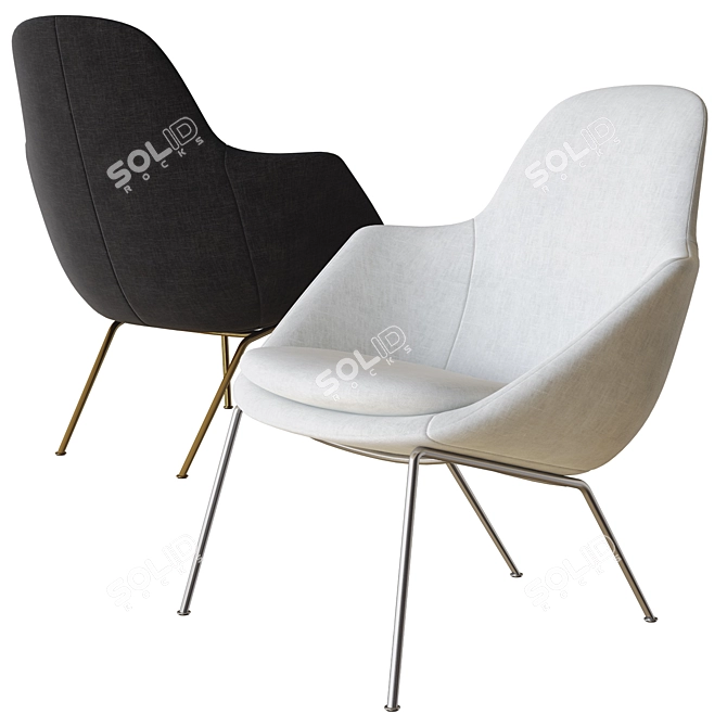Modern Dot Armchair by Tacchini 3D model image 3