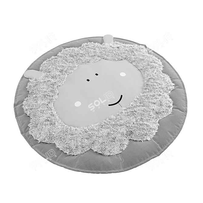 Cozy Sheep Rug 3D model image 1