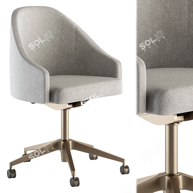 ErgoBlend Office Chair Set 3D model image 6