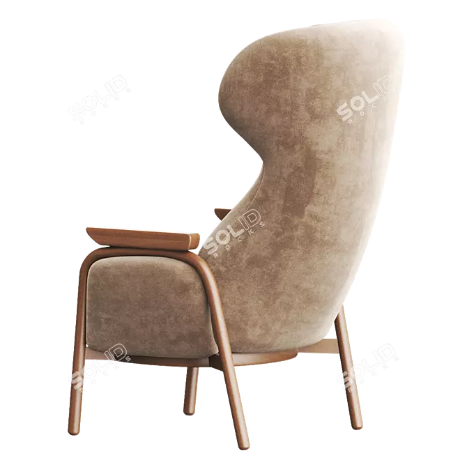 Elevate Your Comfort with VUELTA High-back Armchair 3D model image 3