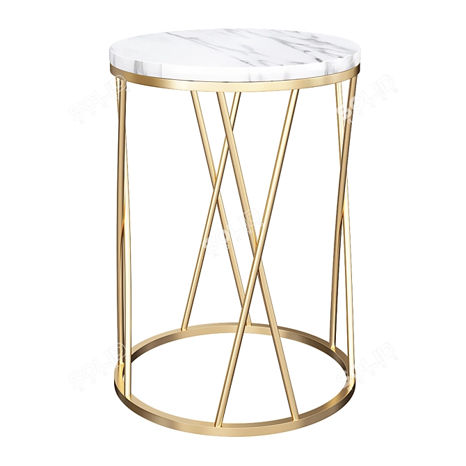 Elegant Mini Coffee Table 3D model image 1