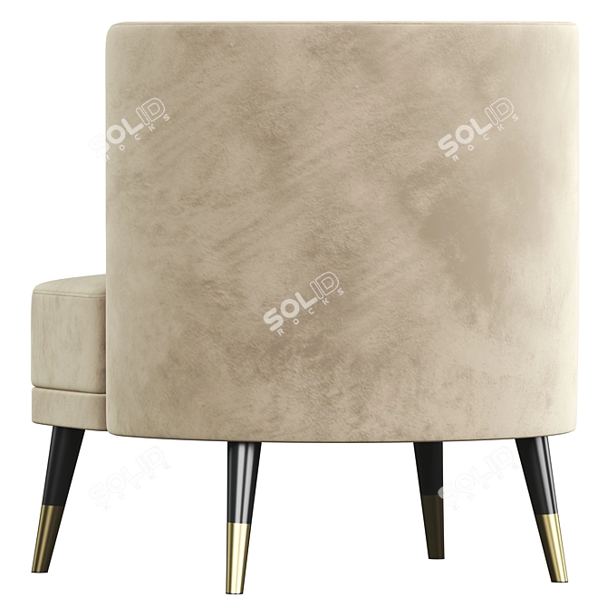 Key West Luxe Armchair: Modern, Elegant, and Comfortable 3D model image 7