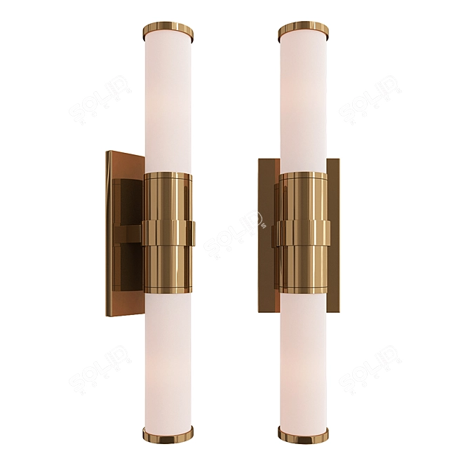 Elegant Roderick Wall Sconce 3D model image 1