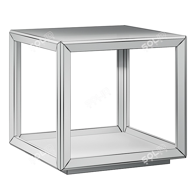 Elite Silver Coffee Tables: Stylish & Functional 3D model image 4