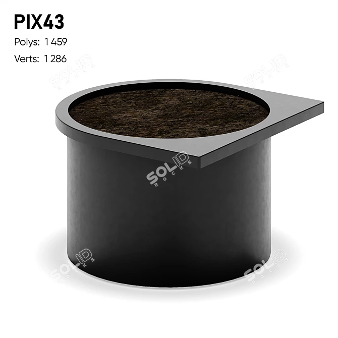 Modern Steel Planter Collection 3D model image 3