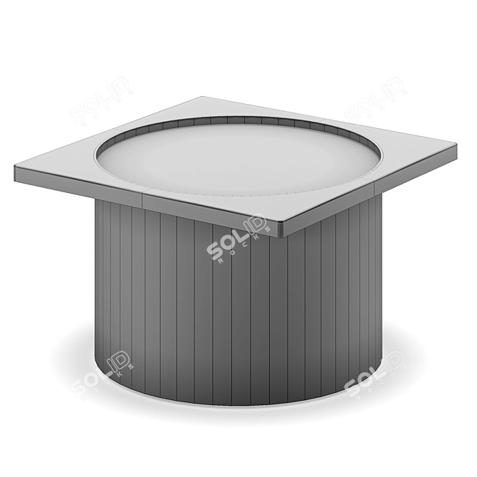 Modern Steel Planter Collection 3D model image 4