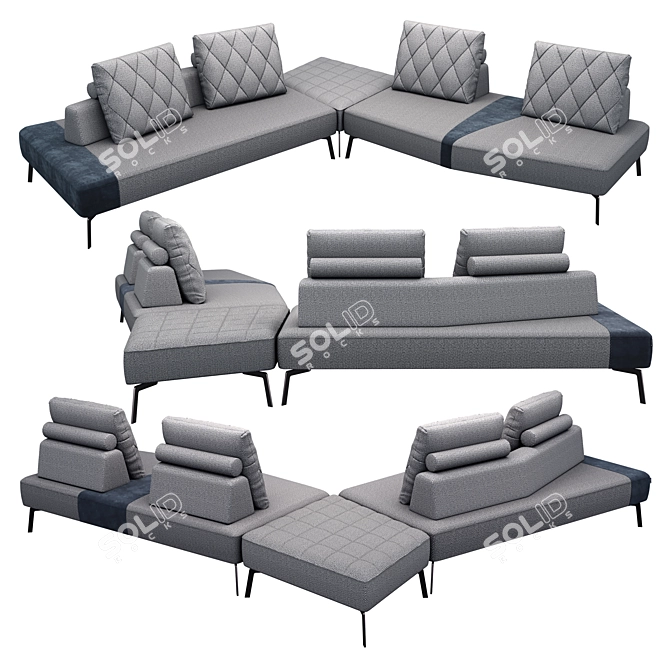 Tanagra OM Pilatto Sofa Set 3D model image 3