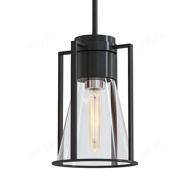 Rustic Refinery Pendant Light 3D model image 3