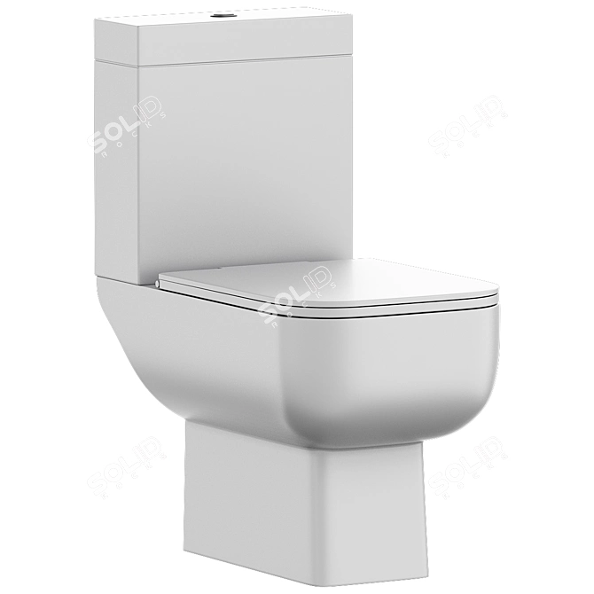 RAK Series 600 Compact Toilet 3D model image 1