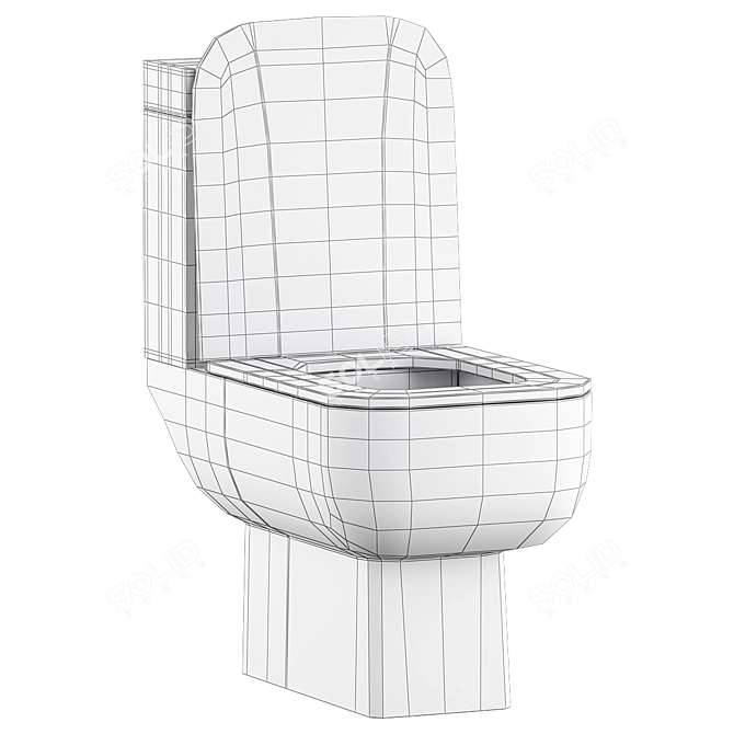 RAK Series 600 Compact Toilet 3D model image 4