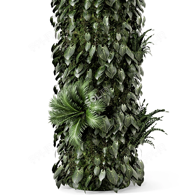 Indoor Garden 550: Vertical Plant Oasis 3D model image 3