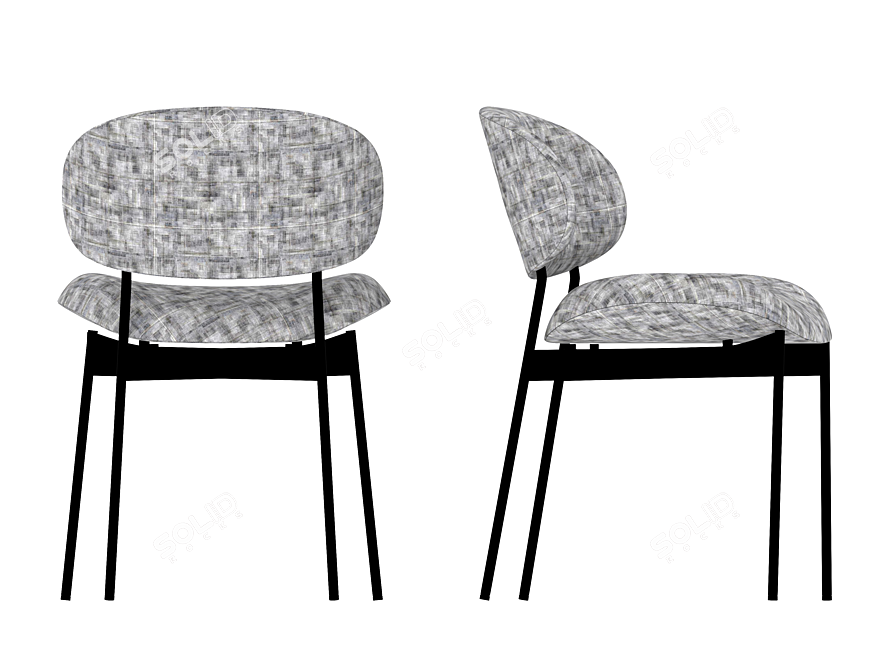 Sleek Comfort: Luz Chair 3D model image 4