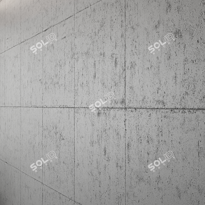 Seamless Concrete Texture Bundle 3D model image 3