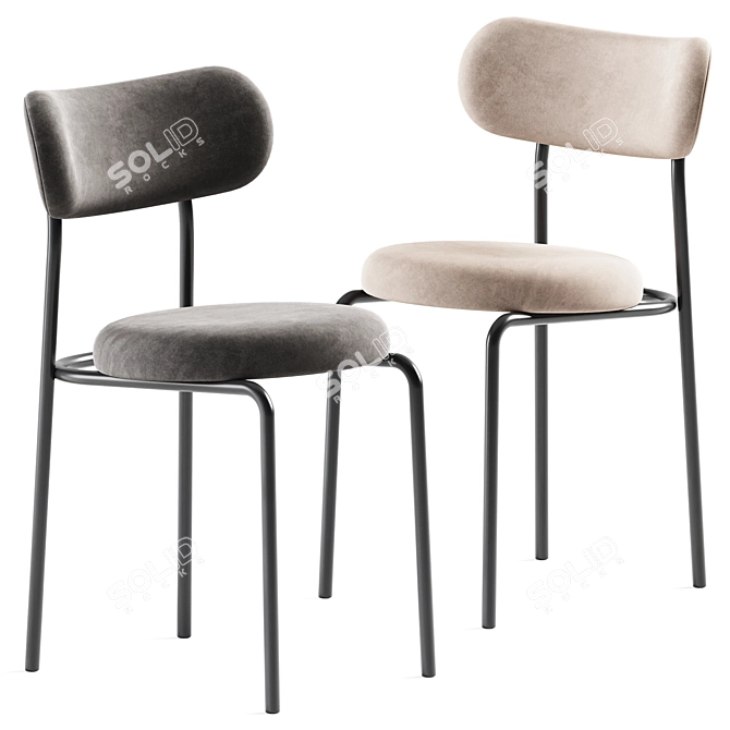 Elegant Loop Chair: Perfectly Soft! 3D model image 1