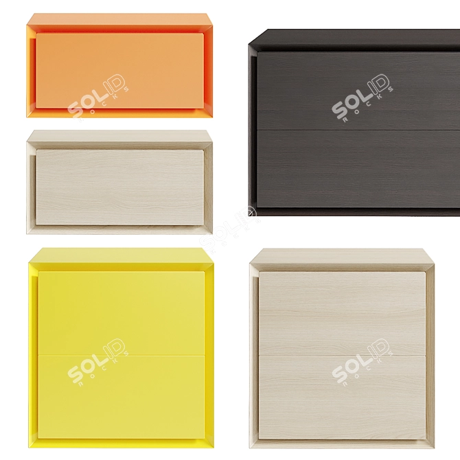 Customizable Wood Veneer TM 013 3D model image 2