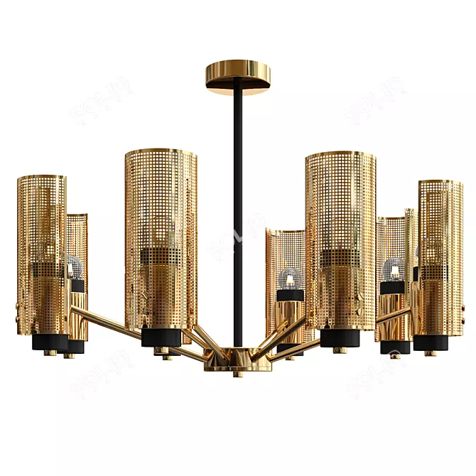 Industrial Loft Chandelier 70139_8 3D model image 2