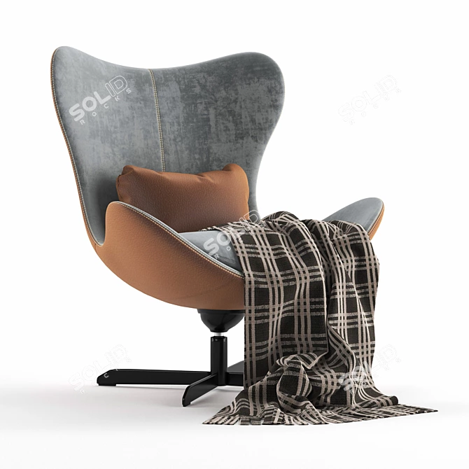 Colligaris Lazy Armchair: The Epitome of Comfort 3D model image 1