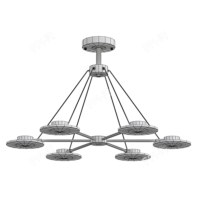 Elegant Nadin P667 Design Lamp 3D model image 2