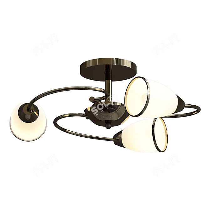 Elegant Arte Ceiling Light 3D model image 1