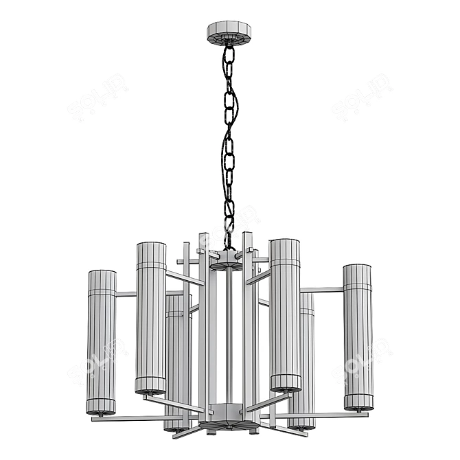 Elegant Art Lamp: Contemporary Design 3D model image 2