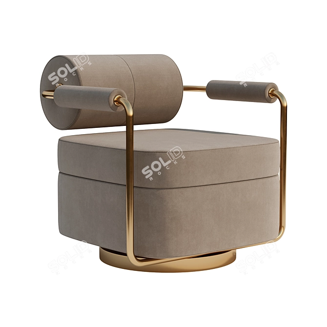 Elevate Your Space: Armchair Anderson 3D model image 1