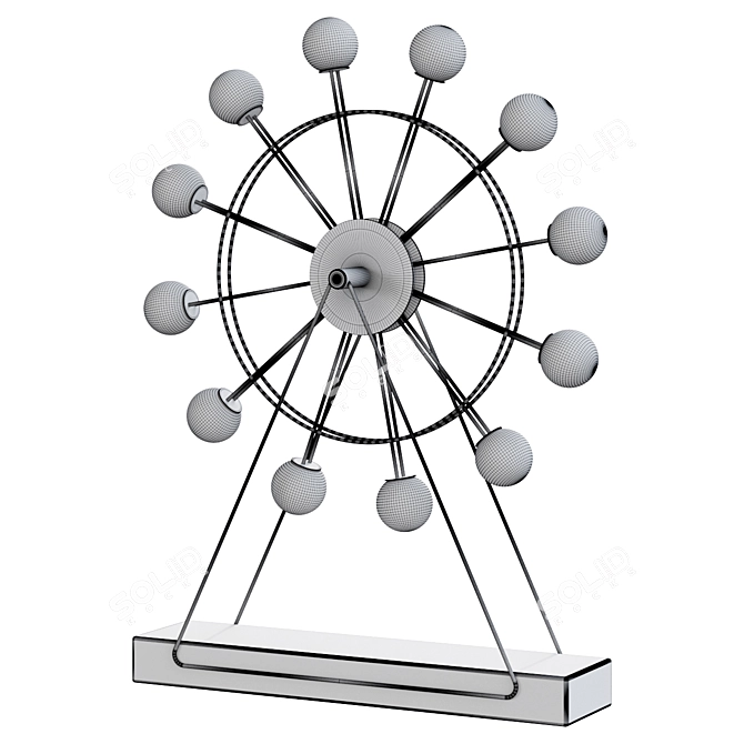 Ferris Wheel Work Lamp 3D model image 2