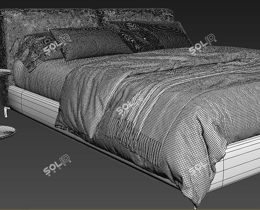 Elegant Margot Nomobili Bed 3D model image 4