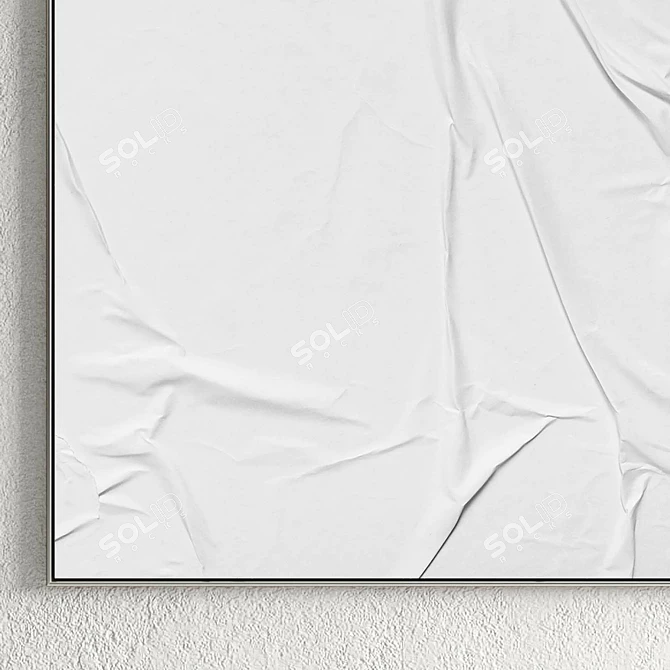  Plaster Frame Set: 2 Paintings, 5 Materials 3D model image 3