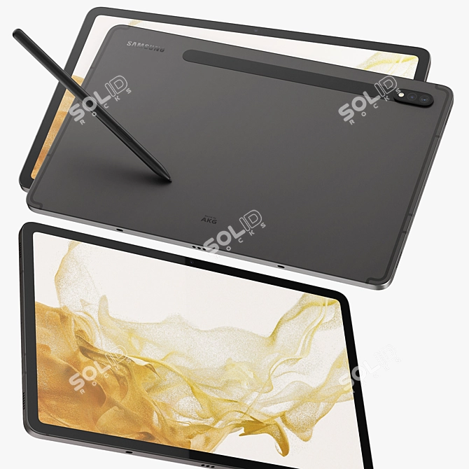 Samsung Galaxy Tab S8: Stunning Performance and Unparalleled Versatility 3D model image 5