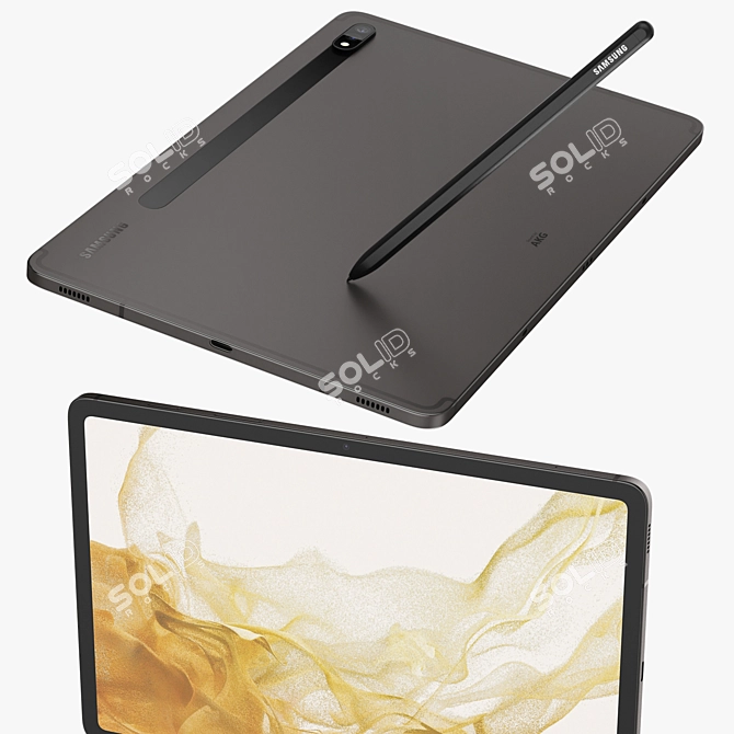 Samsung Galaxy Tab S8: Stunning Performance and Unparalleled Versatility 3D model image 6