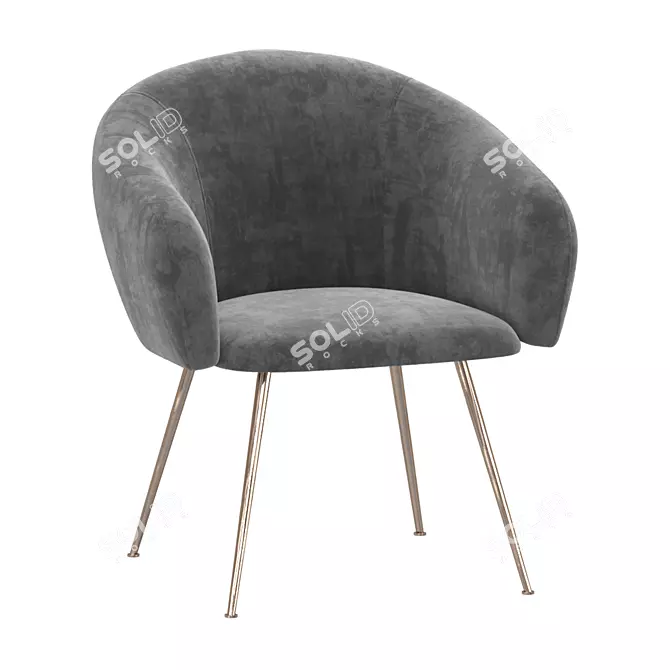 Courchevel Chair: Sleek and Stylish Seating 3D model image 2