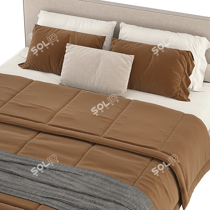 Luxury Minotti Andersen Bed 3D model image 2