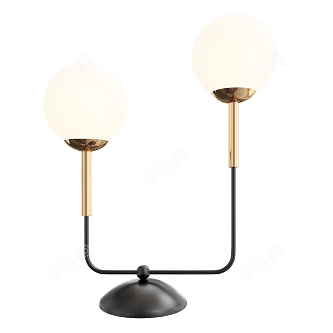 Elegant Geneva Table Lamp 3D model image 1