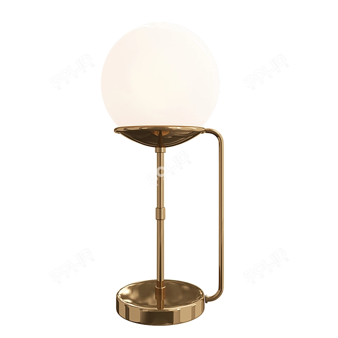Elegant Bergamo Table Lamp 3D model image 1