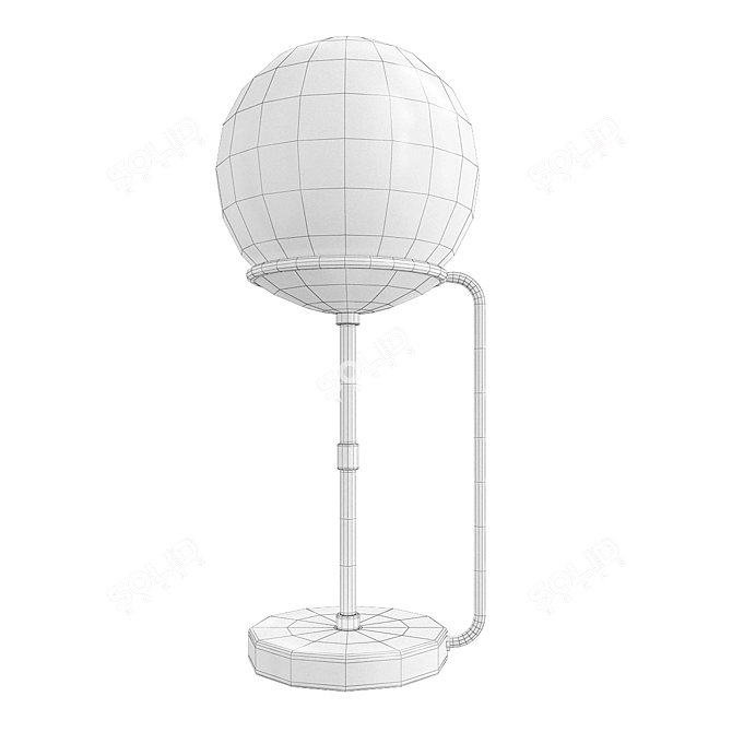 Elegant Bergamo Table Lamp 3D model image 2