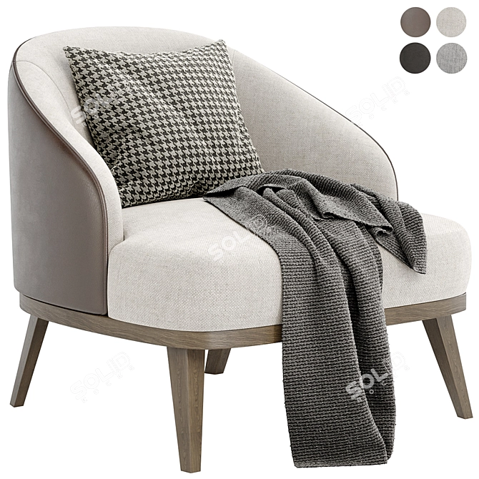 Luxury Comfort: ST. TROPEZ Armchair 3D model image 1