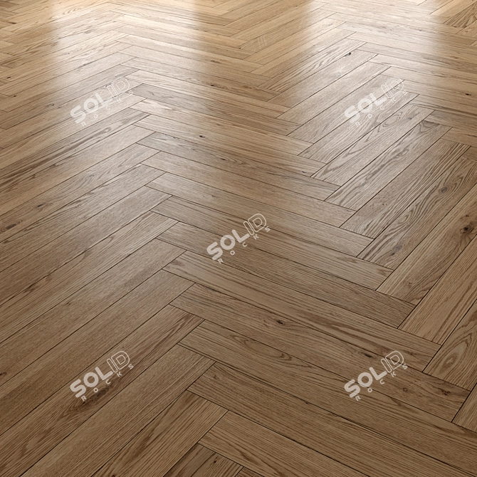 Standard & Herringbone Wood Floor 3D model image 2