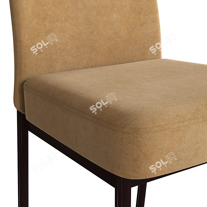 Modern Metal Frame Chair 3D model image 4