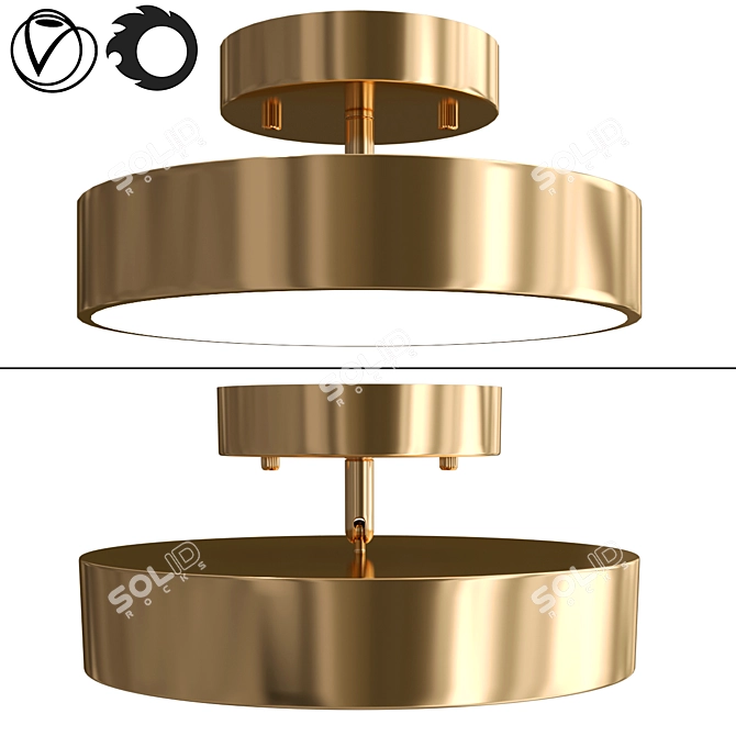 Contemporary TENN C Pendant Lamp 3D model image 1