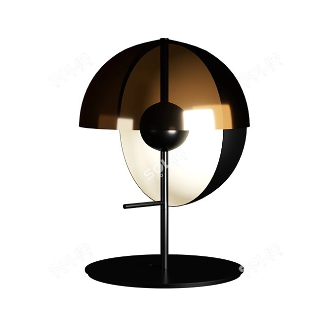 Theia M LED Desk Lamp: Timeless Elegance 3D model image 2
