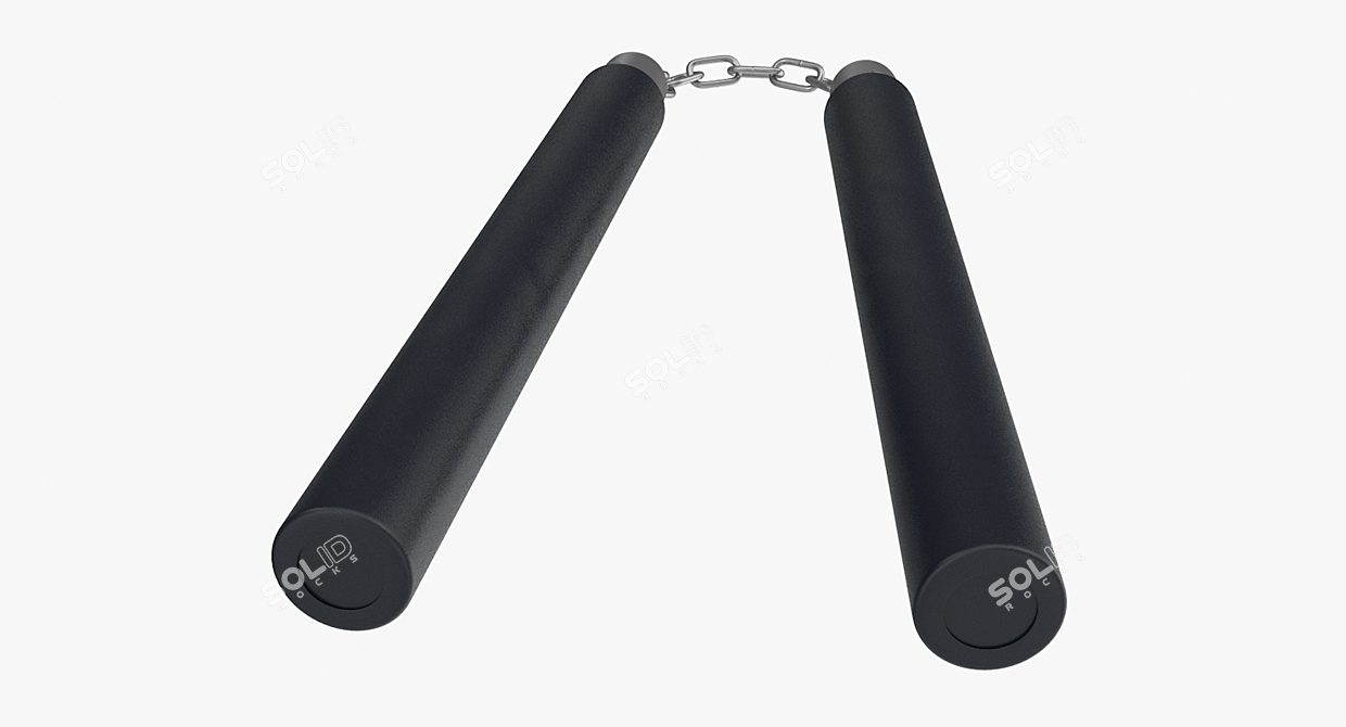 40cm Nunchaku: Lowpoly, High-quality Textures 3D model image 4