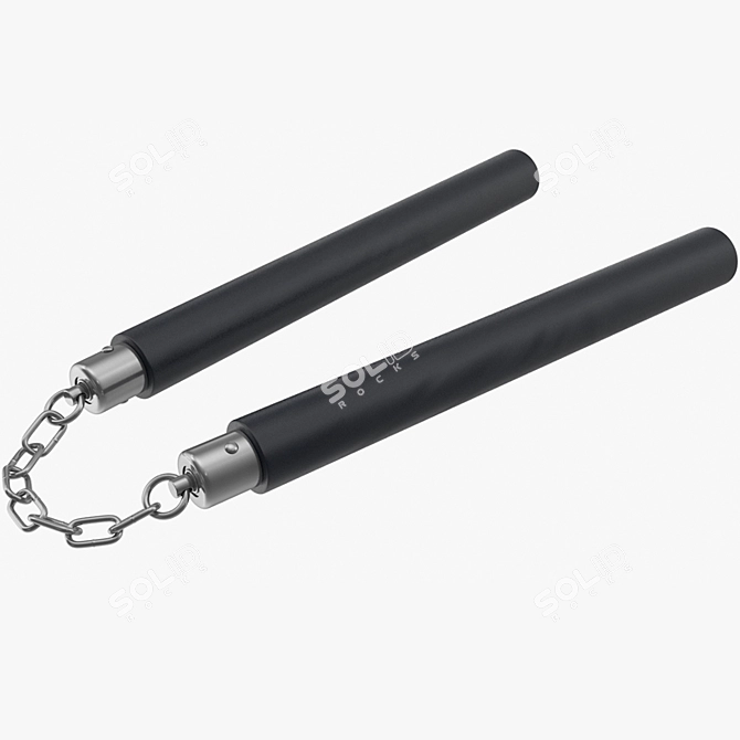 40cm Nunchaku: Lowpoly, High-quality Textures 3D model image 9